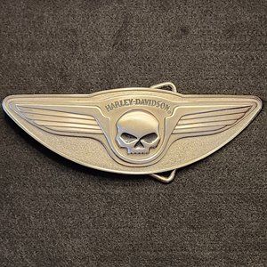 Harley Davidson Willie G Skull and Wings Belt Buckle